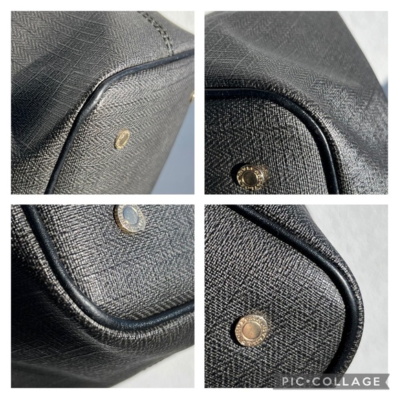 Bulgari Bvlgari Collezione Tote and Shoulder Bag Black Yellow Dark grey - Picture 11 of 12